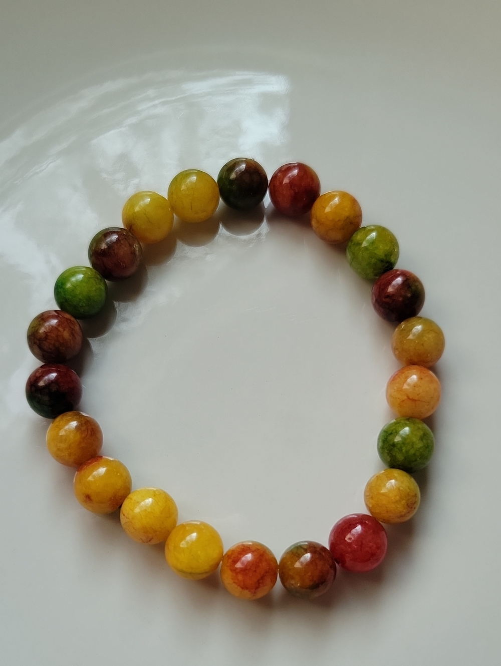 Fall Colors Quartz Stretchy Bracelet